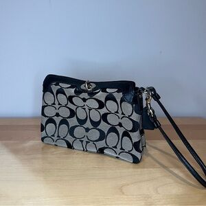 Coach Clutch with Wrist Strap